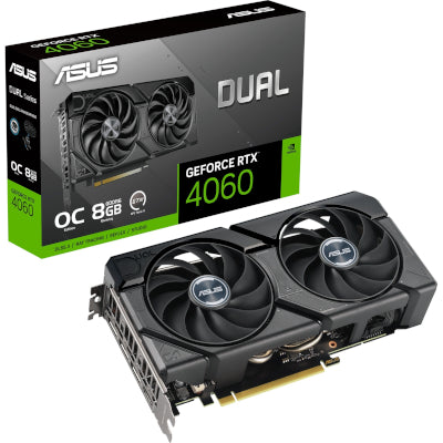 ASUS Dual GeForce RTX 4060 EVO OC Scheda Grafica Gaming 8GB GDDR6, 1xHDMI, 3xDP