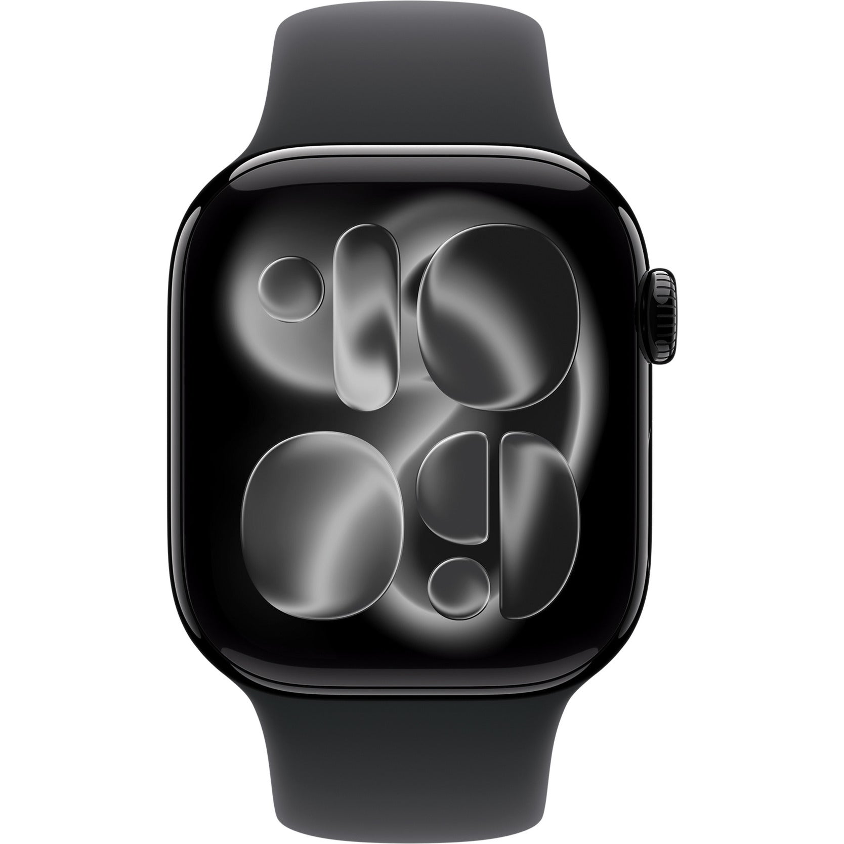 Apple Watch Series 11, Smartwatch (schwarz (glänzend), Aluminium, 42 mm, Sportarmband schwarz S/M)