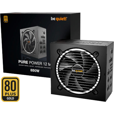مزود طاقة ATX 3.0 be quiet! PURE POWER 12 M 850W للبيع بالتجزئة