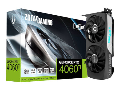 ZOTAC GAMING GeForce RTX 4060Ti TwinEdge 8GB GDDR6X Tarjeta gráfica 3xDP/HDMI