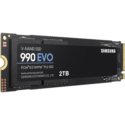 قرص الحالة الصلبة M.2 (2280) بسعة 2 تيرابايت سامسونج 990 EVO (PCIe/NVMe) تشفير TCG Opal 2.0